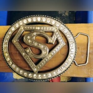 DC Comics Silver Superman Belt Buckle